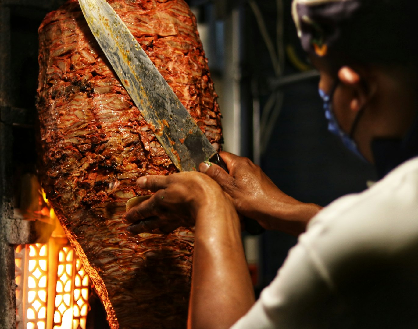 Tacos al pastor con carne marinada por kilo